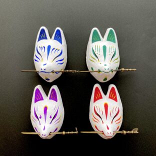 手乗り刀咥え狐面