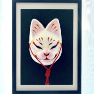 猫面　福呼び猫