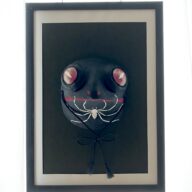 蛙面　黒蜘蛛