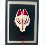 狐面　白鬼狐壱角