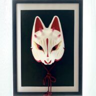 狐面　白鬼狐肆角