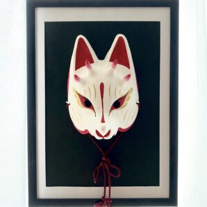 狐面　白鬼狐肆角