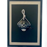 簪咥え狐面　巴(白)