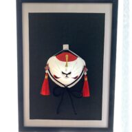 狐面　口狐(赤金)