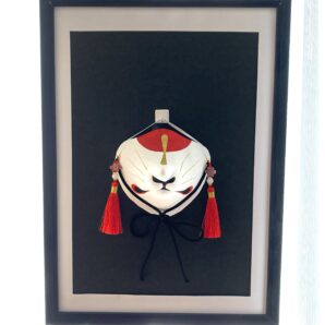 狐面　口狐(赤金)