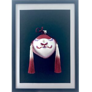 口元狐面　紅雲