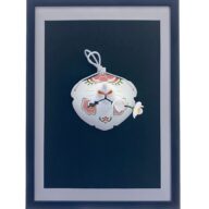 口元狐面　白梅