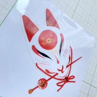 狐面ステッカー