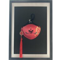 狐面　花ノ紋　赤