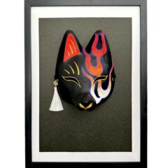 目元狐面　紅紲