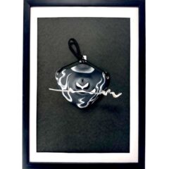 口元狐面　銀炎