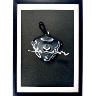 口元狐面　銀炎